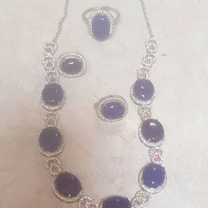 I have got these beautiful necklaces for sale lapis luzli and amethyst.
